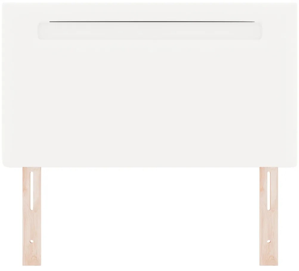 Fejtámla Egyszerű Dizájn Tiszta Fehér 90 cm Műbőr