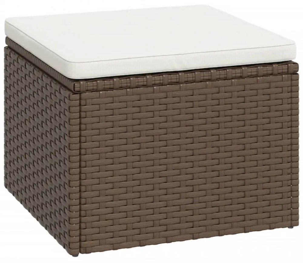 barna polyrattan kerti ülőgarnitúra