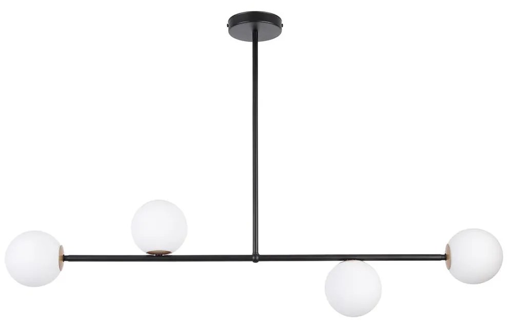 Csillár rúdon GAMA 4xG9/12W/230V fekete