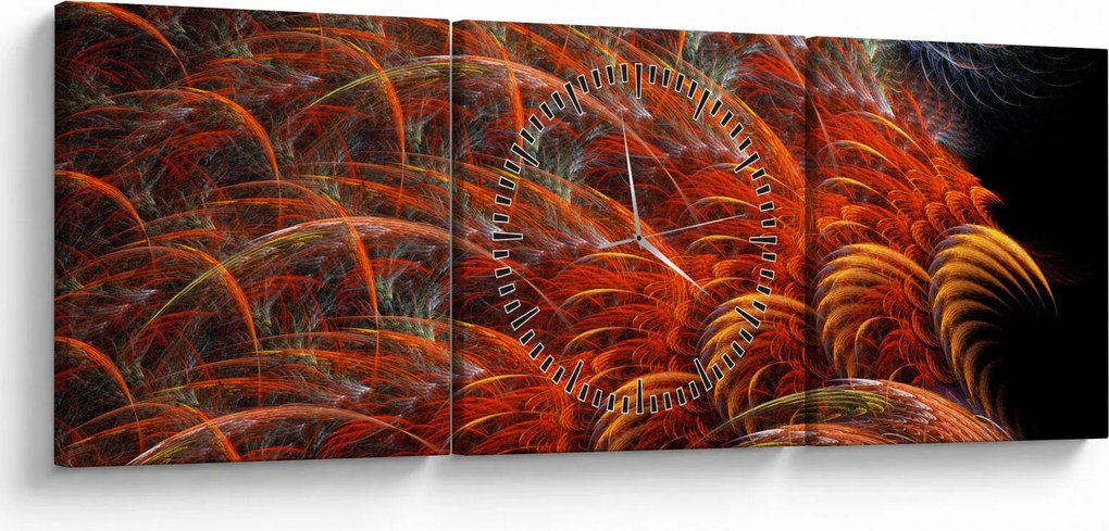 Kép - Absztrakt toll utánzat (órával) (90x30 cm)
