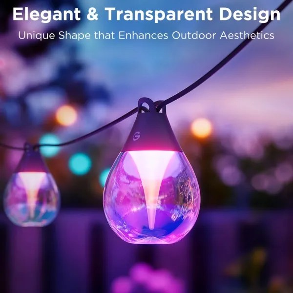 Govee-LED RGBICW Dimmelhető kültér dekoratív lánc LED/24W/230V IP67 2700-6500K Wi-Fi