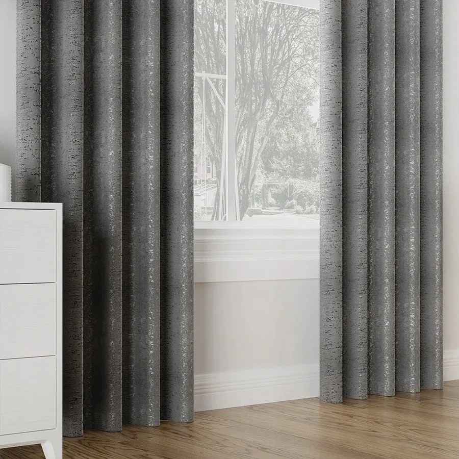 Szövet Függöny Anyag Odys 305cm sötétszürke