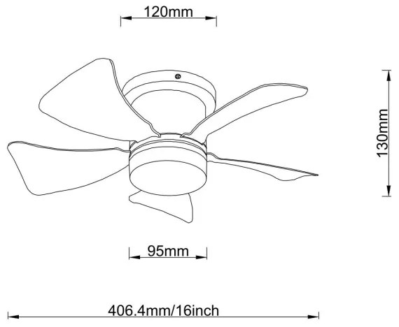 Globo 03609H - LED dimmelhető mennyezeti ventilátor HINES LED/10W/230V + távirányító barna