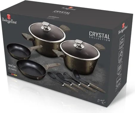 BerlingerHaus 10 részes edénykészlet Crystal Collection (BH/7166)