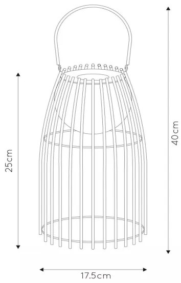 Lucide 06801/01/30 - LED Dimmelhető érintős lámpa FJARA LED/0,3W/3,7V IP44
