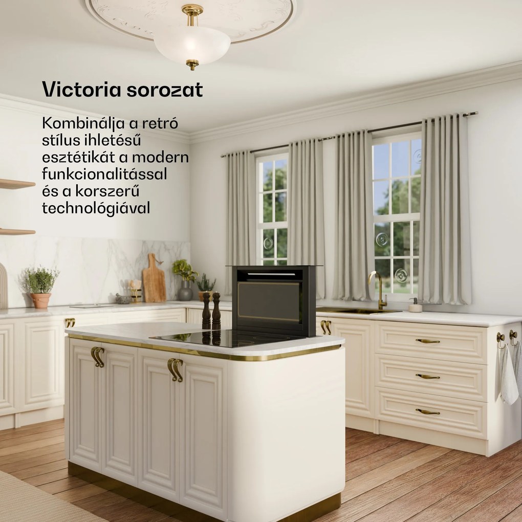 Klarstein Victoria Downdraft páraelszívó | 60 cm | A | 8 fokozat + boost | akár 713,8 m³/h | 120 W