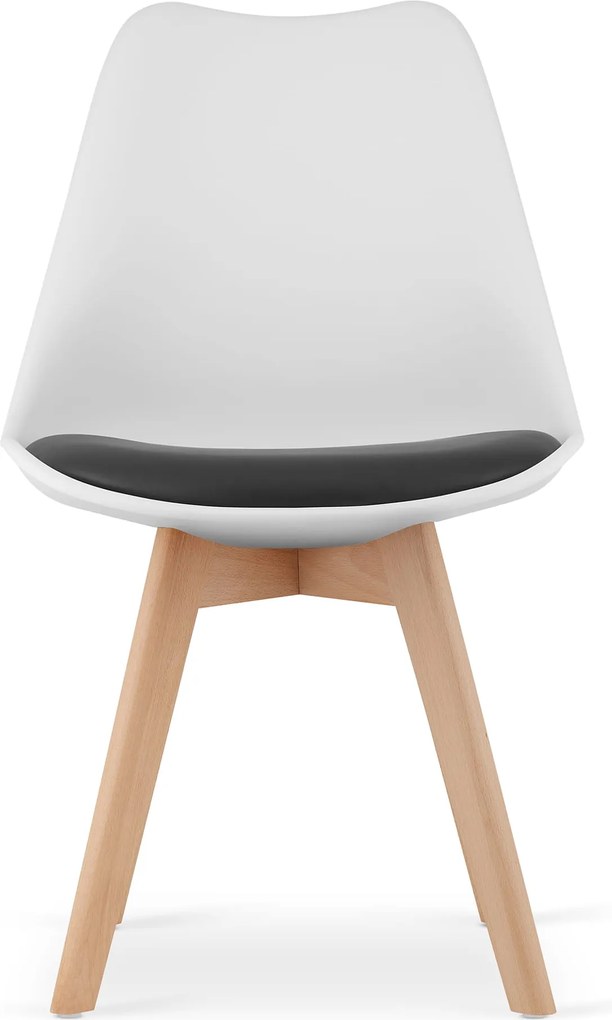 AKCIÓ Fehér-fekete BALI MARK szék bükkfa lábakkal II. osztály