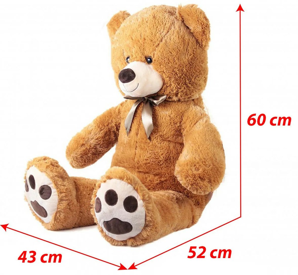 Nagy plüssmackó Kuba címkével 100 cm