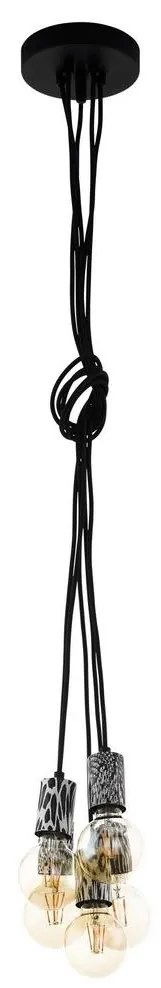 Eglo 43314 - Csillár zsinóron COULSDON 5xE27/10W/230V