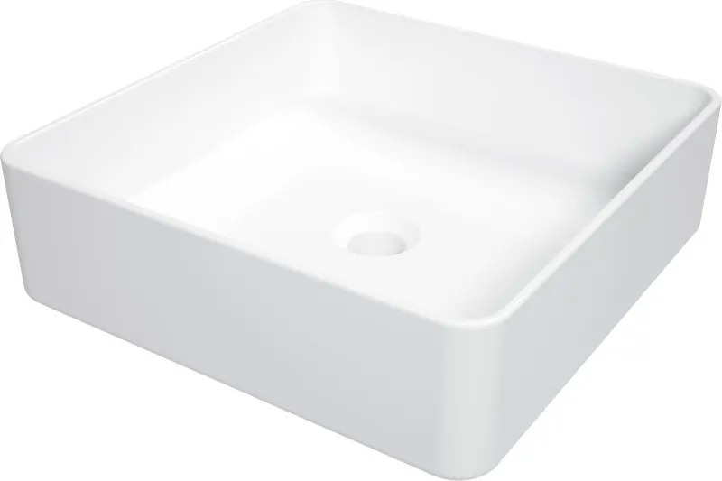 Square pultra ültethető kerámia mosdó