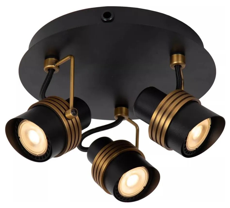 Lucide 34944/13/30 - Spotlámpa TUNDRAN 3xGU10/5W/230V fekete