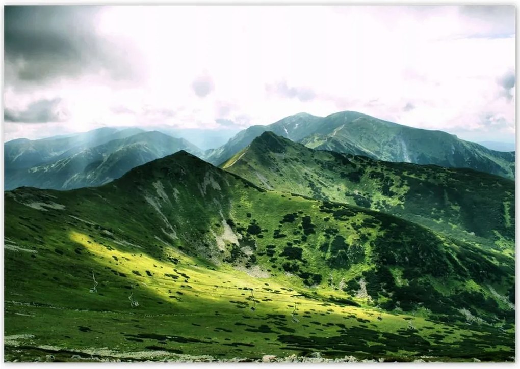 Poszterek 100x70 Tátra Lengyel hegyek Kilátás