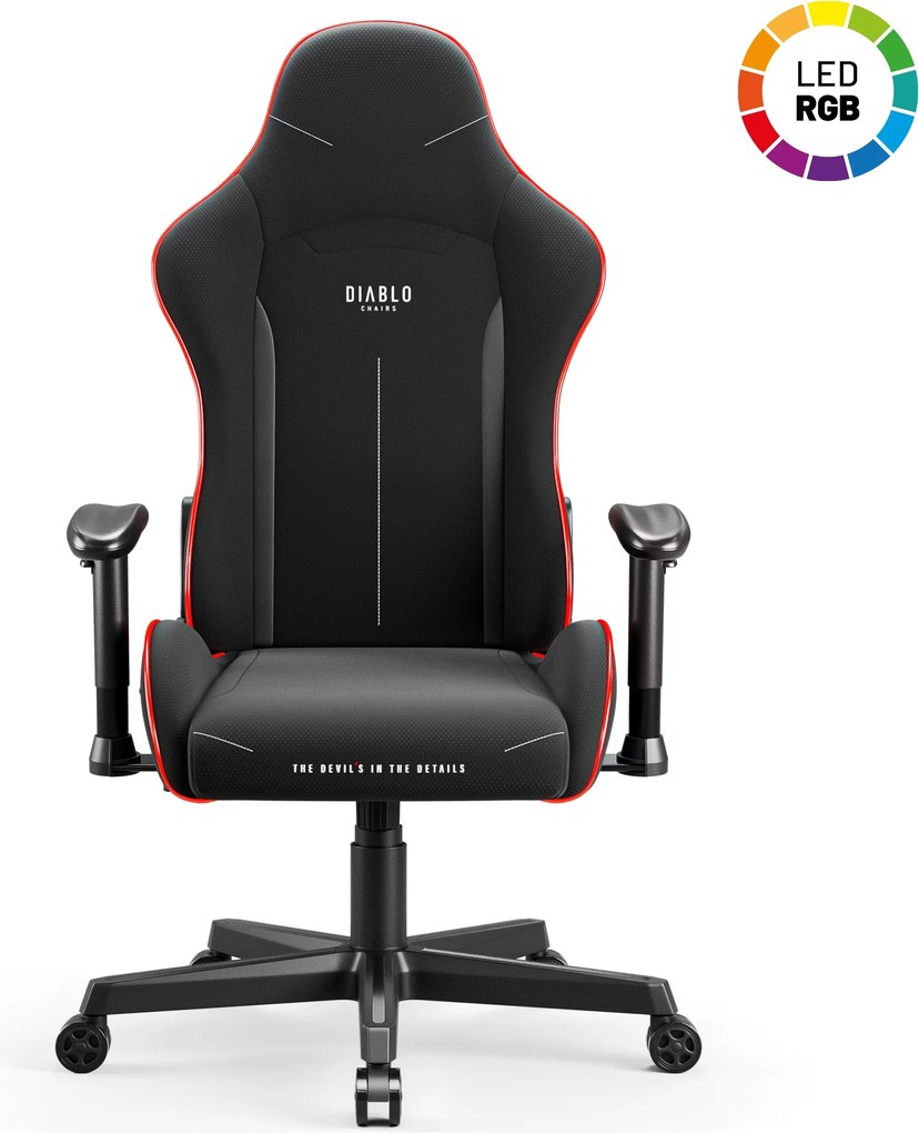 Gamer szék LED RGB fekete: Diablo X-Starter