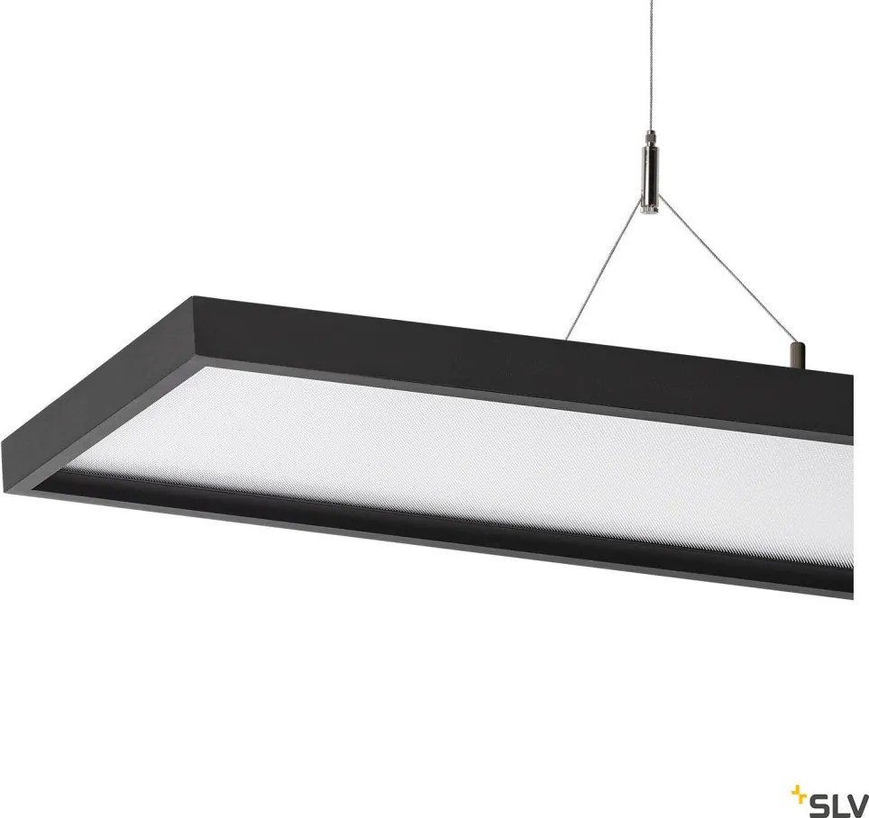 SLV 1005395 WORKLIGHT Modern Led Függesztett Lámpa Fekete LED IP20