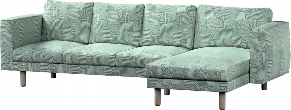 Norsborg 4 személyes kanapé huzat Ikea menta-ecru