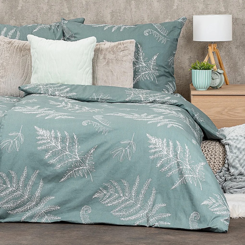 4Home Fern pamut ágyneműhuzat, 140 x 220 cm, 70 x 90 cm, 140 x 220 cm, 70 x 90 cm