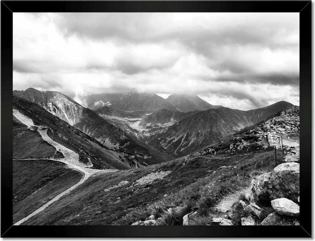 Poszterek keretben 40x30 Tátra Lengyel hegyek Kilátás