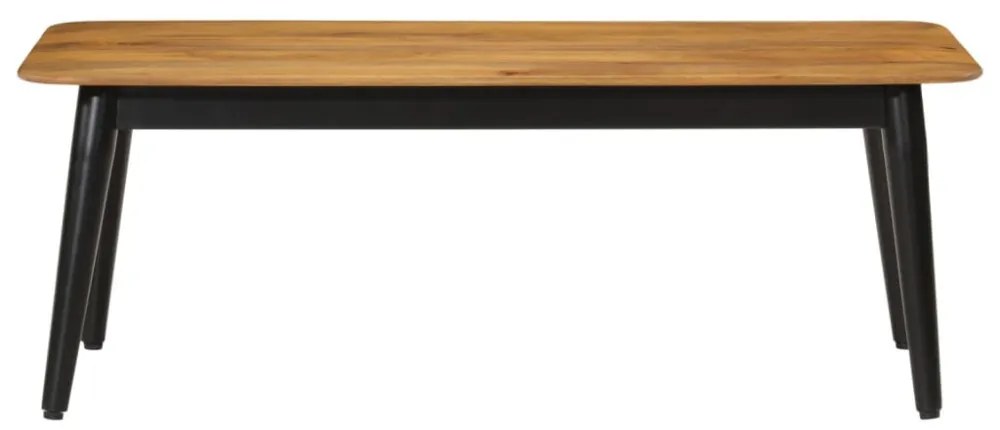 tömör mangófa és vas dohányzóasztal 110 x 50 x 40 cm