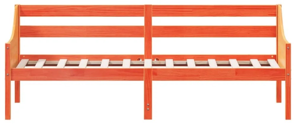 kanapéágy ágy matrac viaszbarna 100x200 cm tömör fa fenyőfa