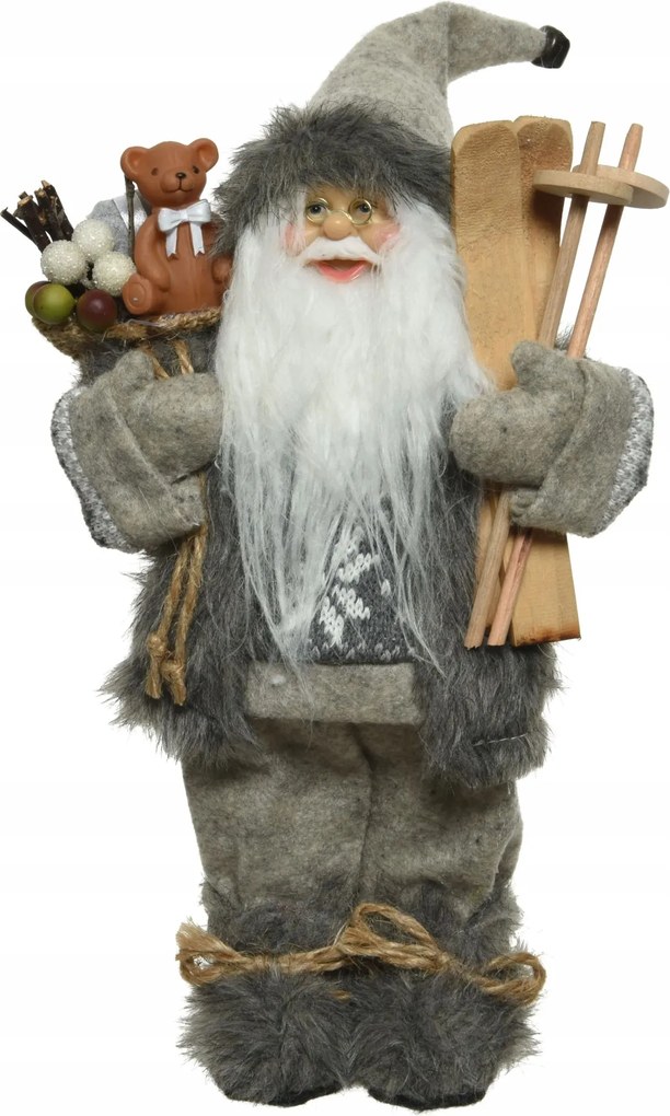 Mikulás figura karácsonyi dekoráció 45cm