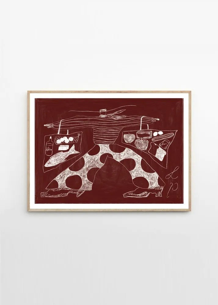 Poszter 70x50 cm Sam Shopping – Lucia Tuffley – The Poster Club