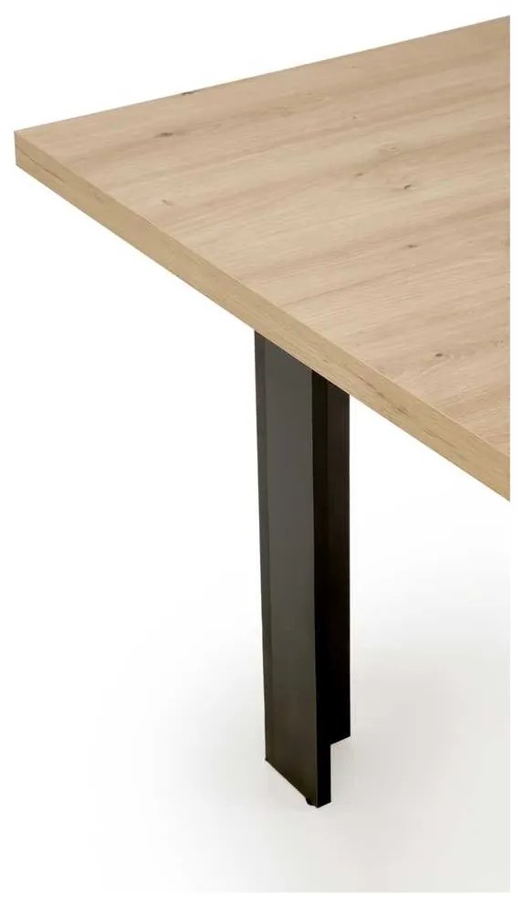 Aseado étkezőasztal, artisan tölgy / fekete