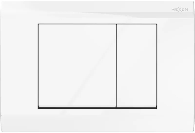 Mexen Fenix 01 öblítőgomb, fehér fényes - 600100