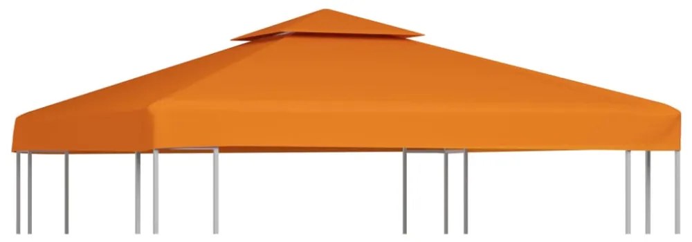narancssárga csere pavilon ponyvatető 310 g/m² 3 x 3 m