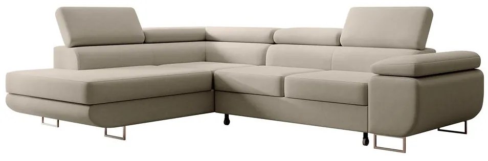 Sarokkanapé Stiletto (B) (szürke + ezüst). Akció -15%. 1099710