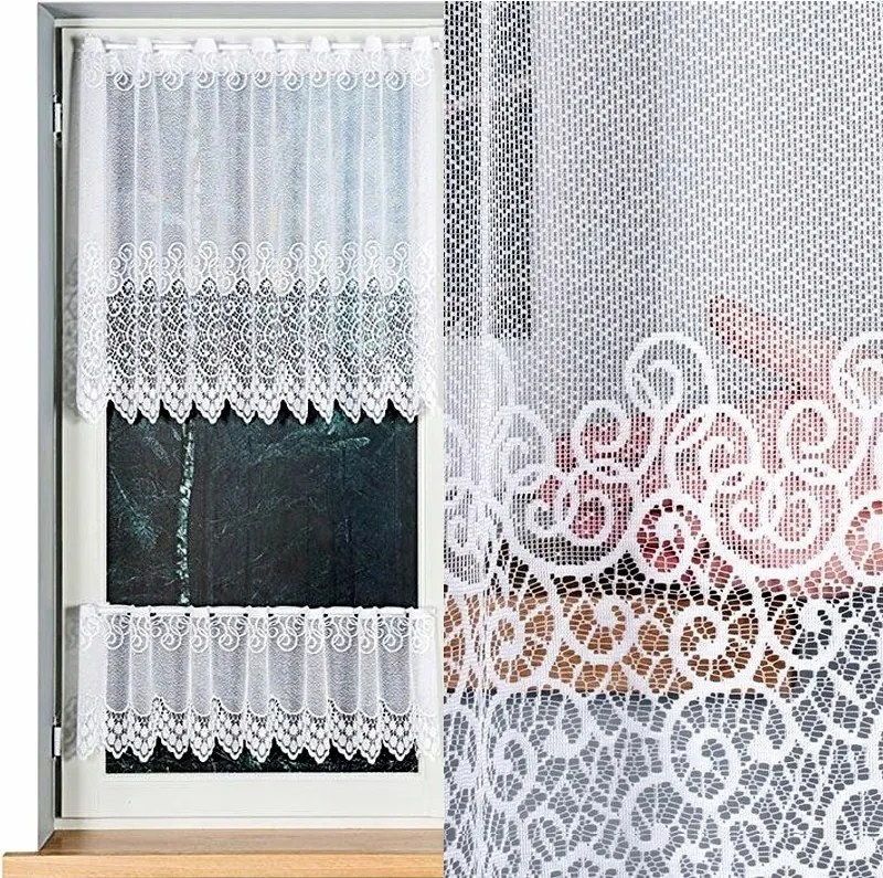 Függöny Violetta mintás 150x30cm (szegélyekkel)