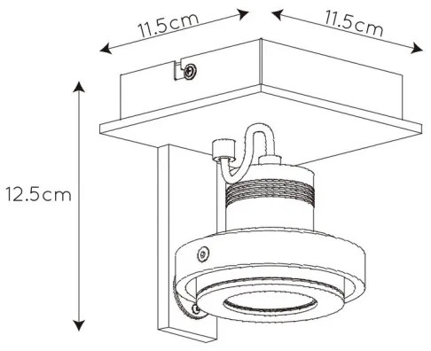 Lucide 17906/06/31 - LED spotlámpa GU10/5W/230V