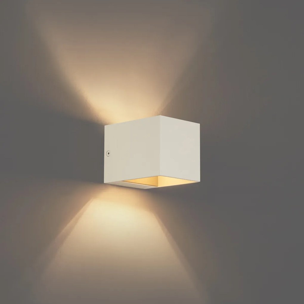 Modern fali lámpa bézs G9 négyzet - Transfer