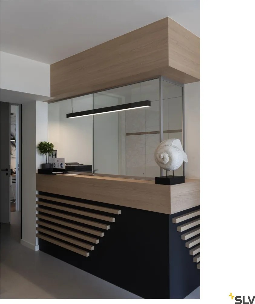 SLV 1001309 Q-LINE Modern Led Függesztett Lámpa Fekete LED IP20