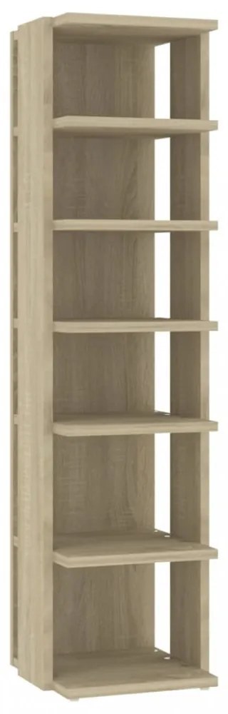 2 db sonoma tölgy színű cipősszekrény 27,5 x 27 x 102 cm