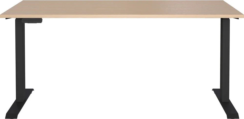 Íróasztal elektromosan állítható magassággal, tölgyfa dekorral 80x160 cm – Germania