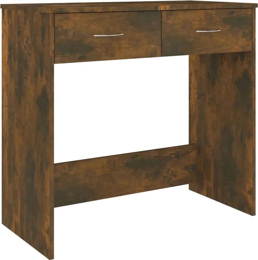 vidaXL füstös tölgy színű szerelt fa íróasztal 80 x 40 x 75 cm
