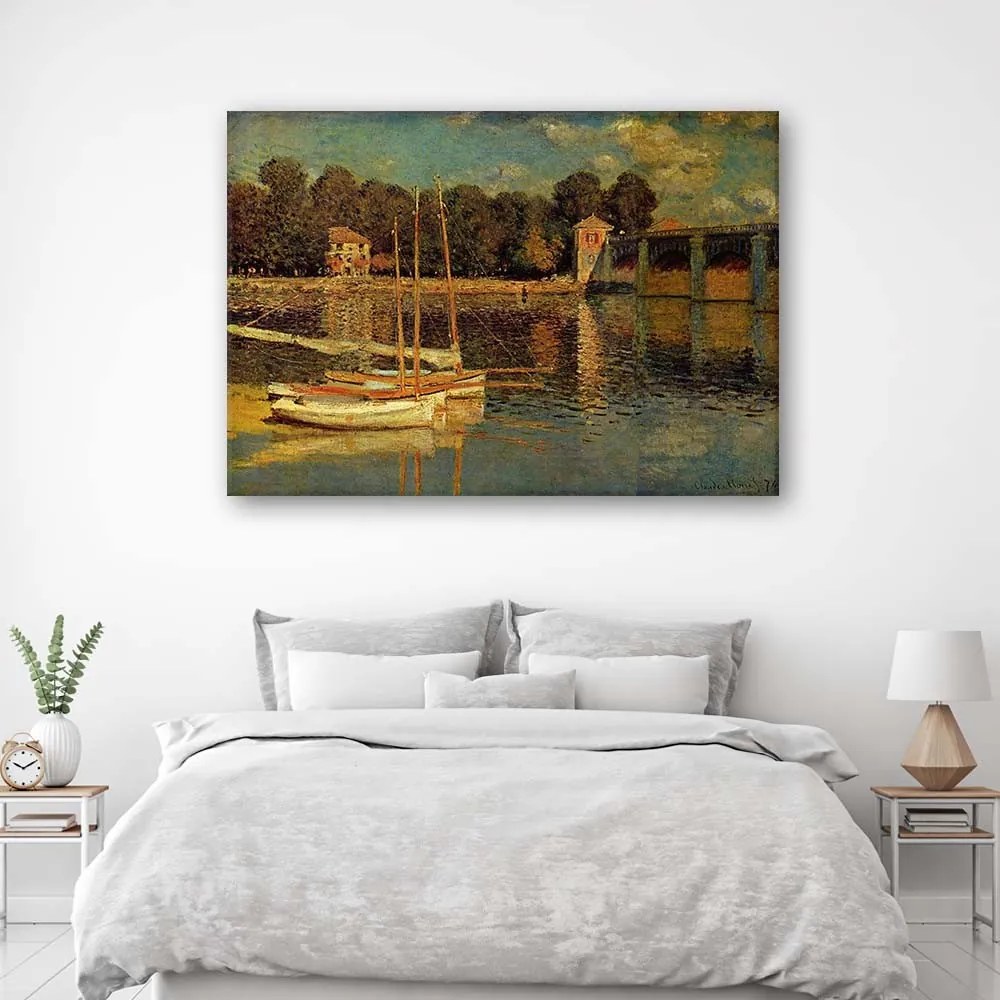 Gario Vászonkép Argenteuil-i híd - Claude Monet, reprodukció Méret: 120 x 80 cm