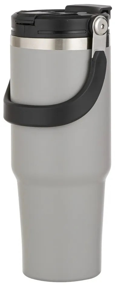 Szürke rozsdamentes acél utazó ivópalack 1 l Eco – Ladelle