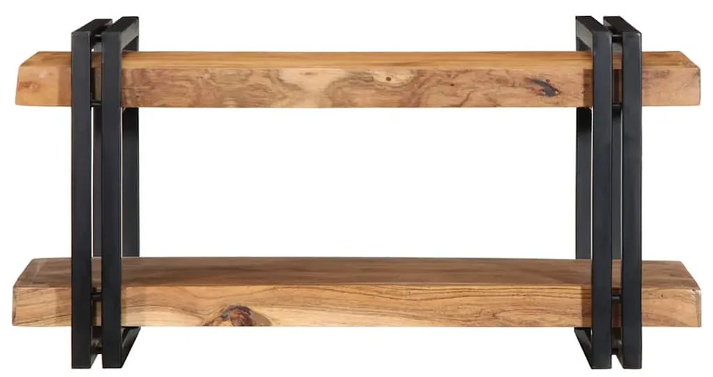 fali polc 70x33x35 cm tömör fa akácfa