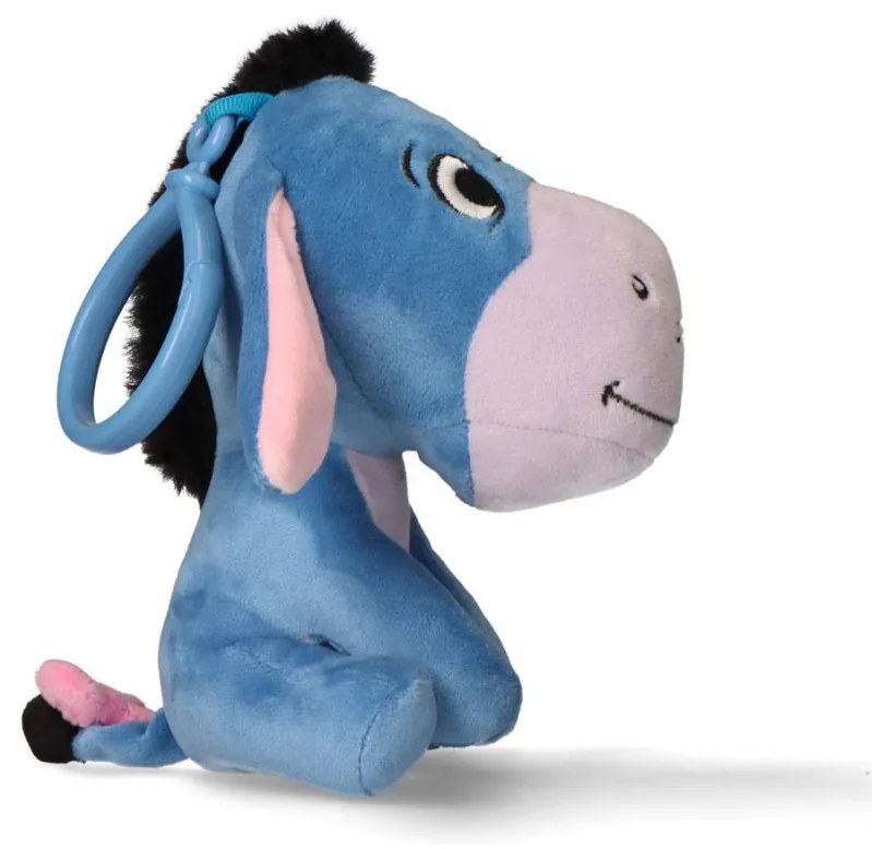 Disney Micimackó Eeyore 3D plüss figura akasztóval, táskadísz 13 cm