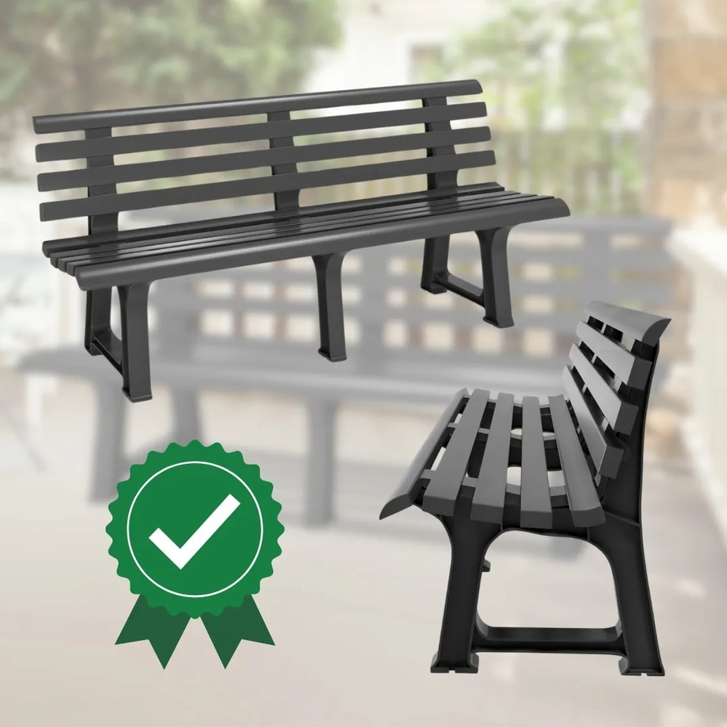 ORCHIDEA kerti pad, 145x49x74cm, antracit I.P.A.E-Progarden