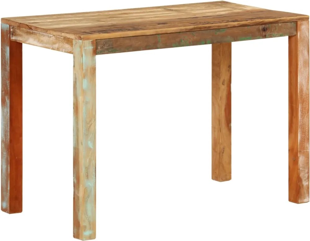 vidaXL tömör újrahasznosított fa étkezőasztal 110 x 55 x 76 cm