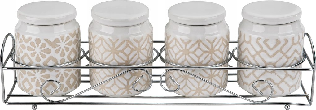 4 db-os Pattern tároló szett állvánnyal