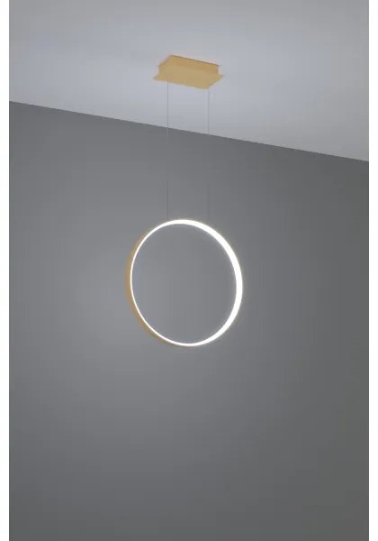 Thoro TH.221 - LED Csillár zsinóron RIO LED/30W/230V CRI95 4000K átm. 55 cm arany