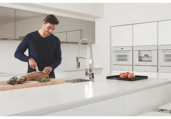 GROHE 31395000 - EUROCUBE 547 mm mosogató csaptelep, fényes króm