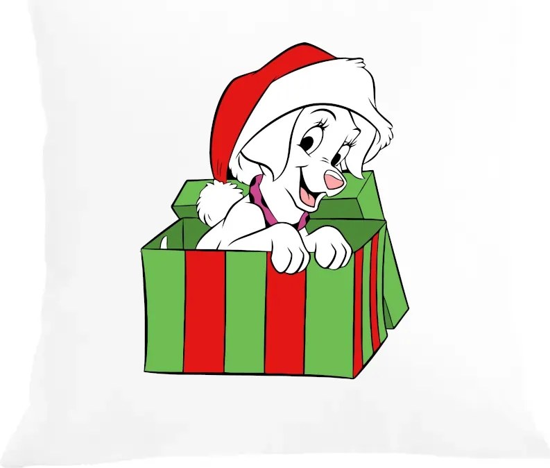 Párna+párnahuzat Dalmata Mikulás Karácsony