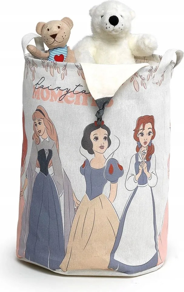 Gyerek textil játékkosár ovális, Disney Hercegnők