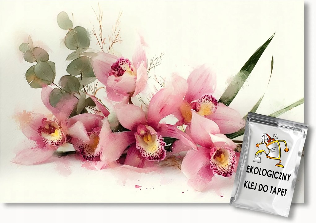 Fotótapéta Flizelina Virágok Csokor Rózsaszín Orchidea 400x280 ragasztó