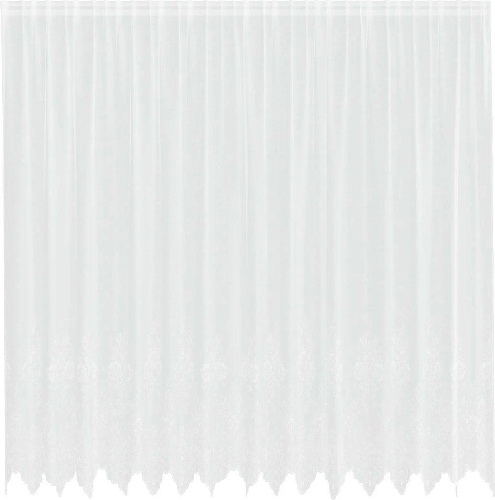 vidaXL Csipkés Függöny függönyökkel Fehér 200 x 400 cm Poliészter
