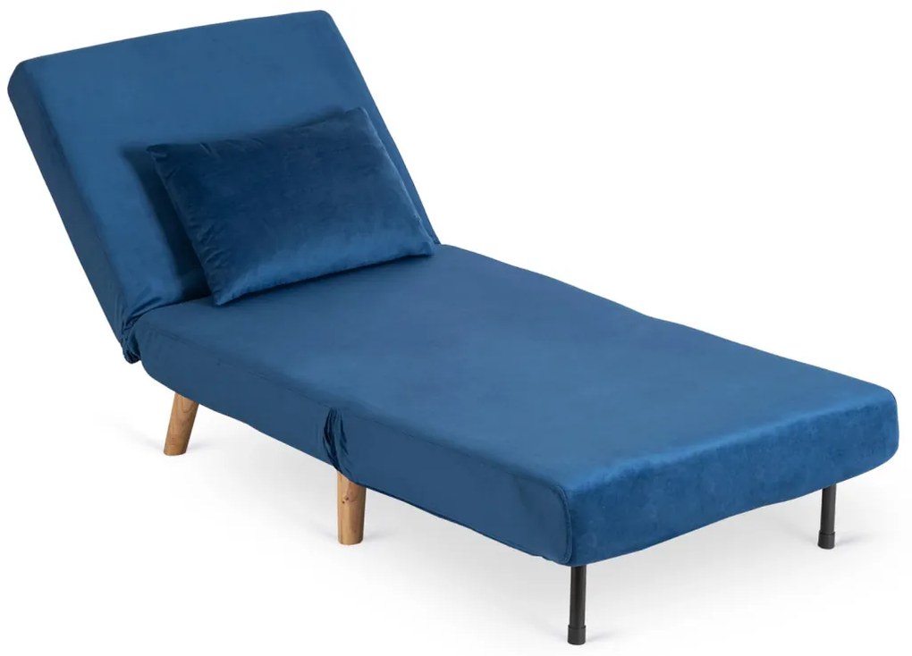 Fotel Rozkładany MARRY Granatowy